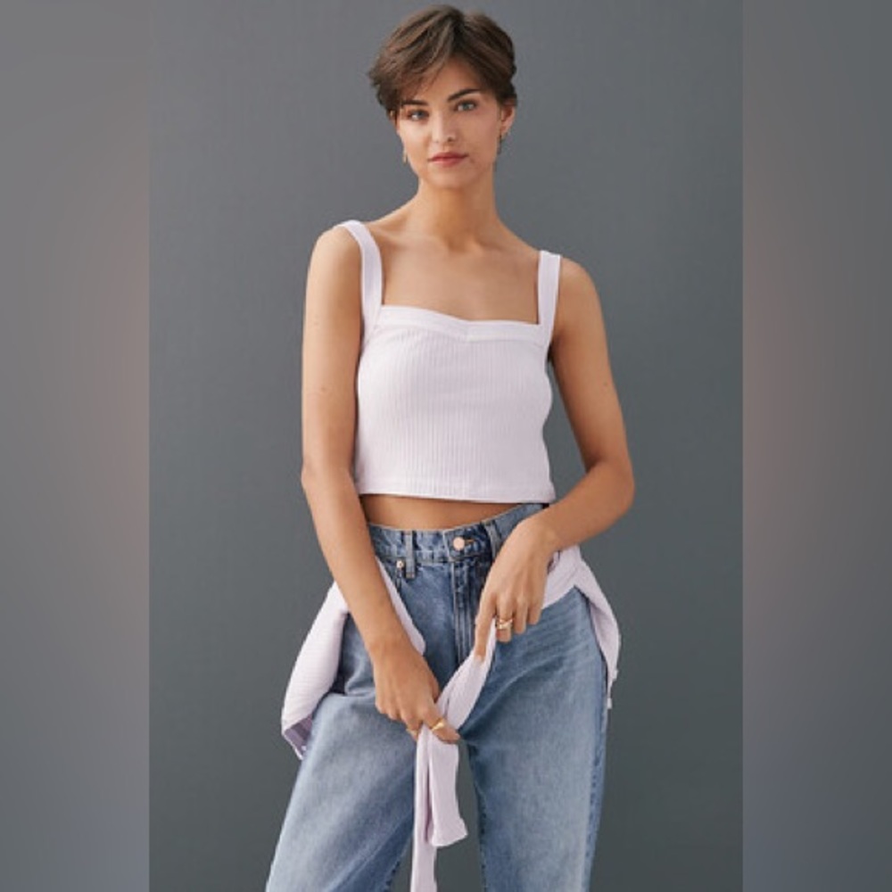 NWT Citizens of Humanity Cropped Lavender Tank XL